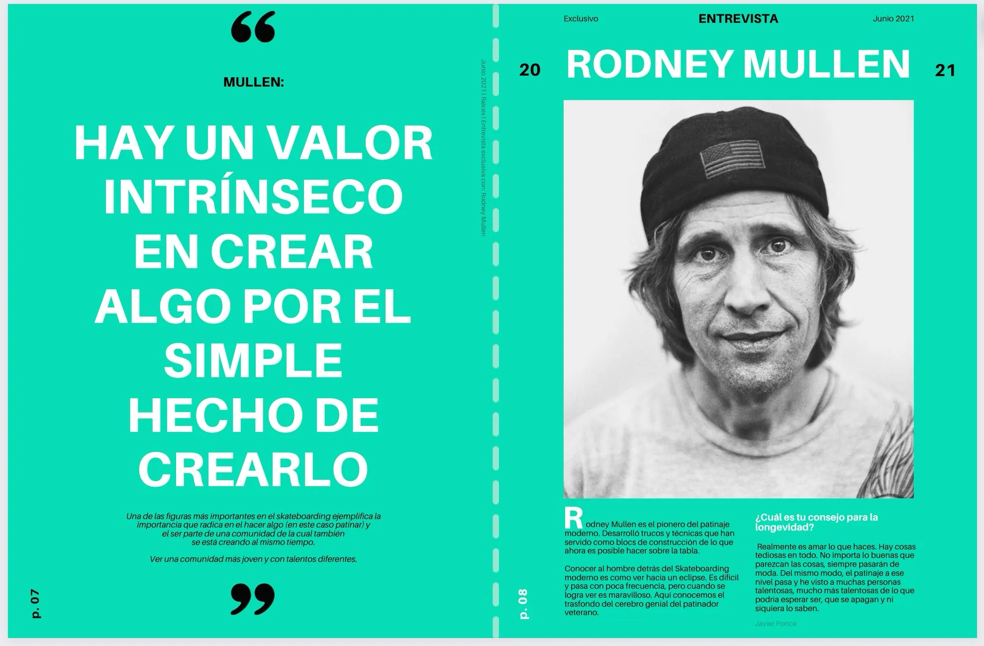 Downhill magazine Rodney Mullen spread